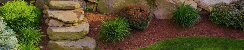 portion of landscaped garden