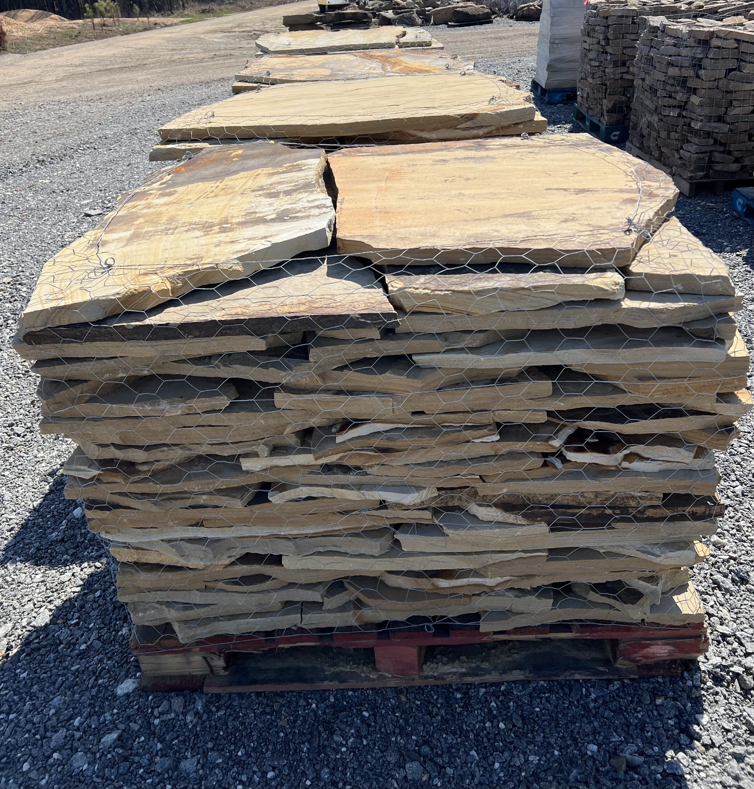 stack of earth tone flagstone