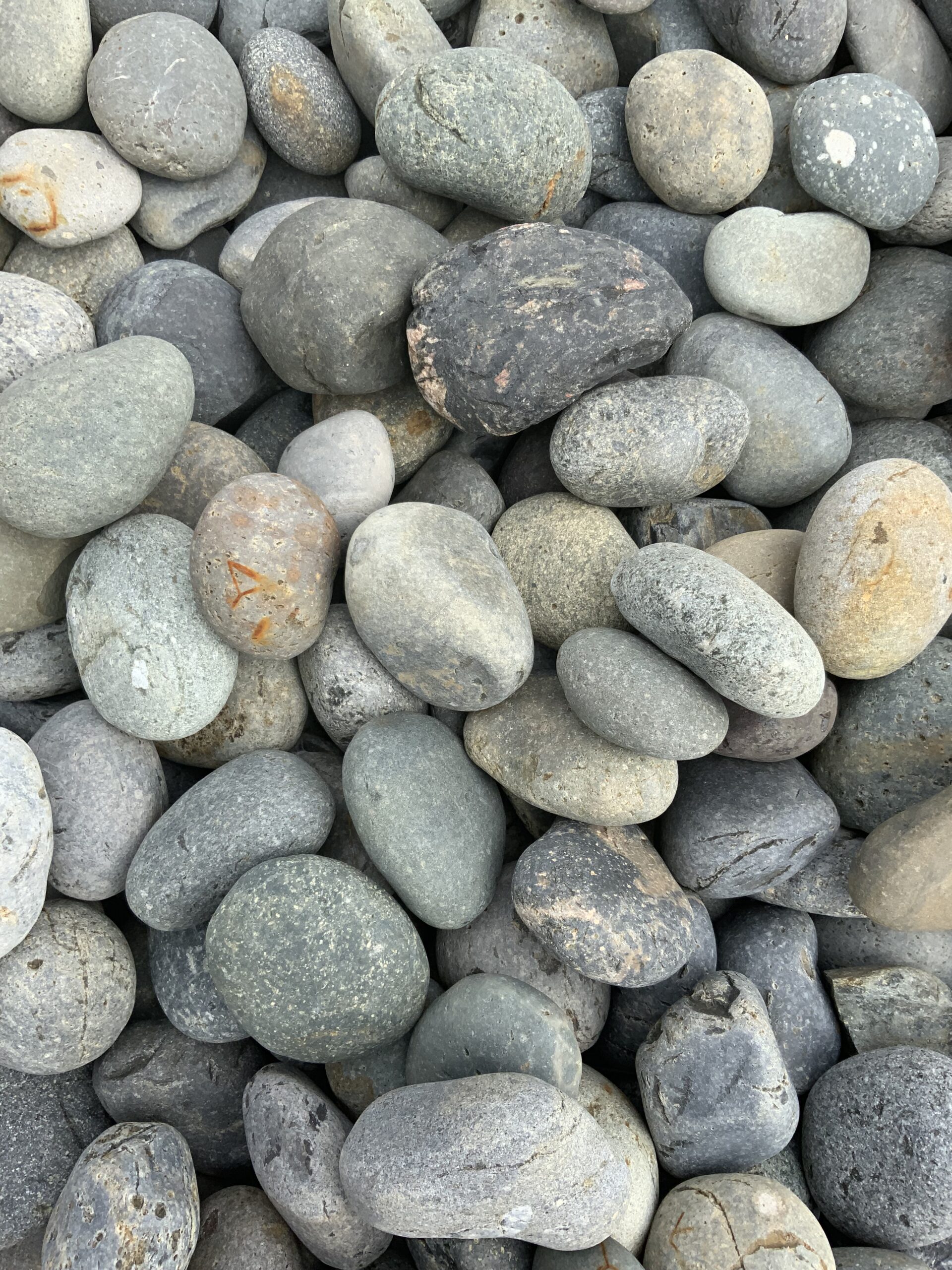 pile of mexican beach pebbles