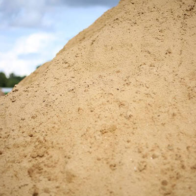 pile of landscaping sand